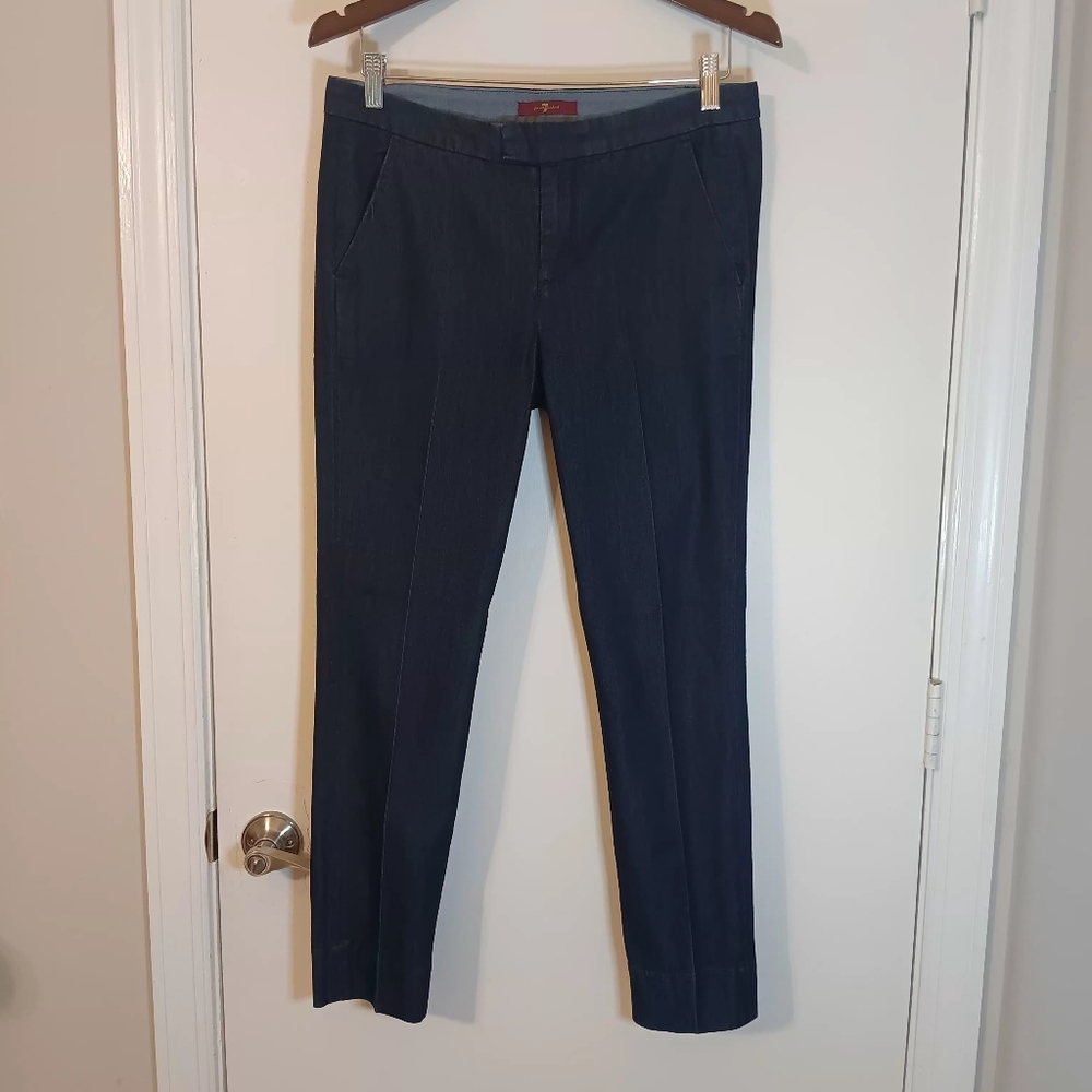 7 For All Mankind Women's Leggings Blue Jeans